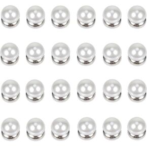 PHOGARY Bridal veil Wedding Veil Weights, Double Sided Artificial Magnetic Pearl Veil Weights, Bridal Outdoor Wedding Accessories,12 Pairs in Kuwait