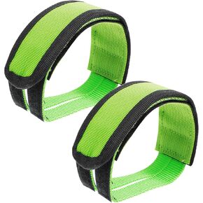 2 Pcs Bike Pedal Straps, Green Toe Clips for Stationary, Foot Strap Suitable for Fixed Gear Pedals, Anti-Slip Bicycle Feet Straps in Saudi Arabia