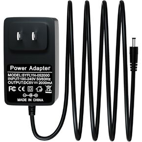 محول الطاقة 5V 1.2A لهواتف Yealink متوافقة مع T53 ، T53W ، T26P ، T27 ، T28P ، T34W ، T41P ، T42G ، T43U ، T20P ، T22P ، MP50 CORD CORD CORD in Kuwait