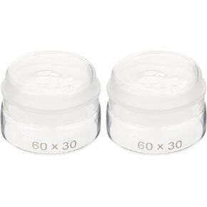 VILLFUL 2Pcs Glass Weighing Bottles Set 60X30Mm with Lids Laboratory Sampling Weighing Jar for Experimental Use in Saudi Arabia