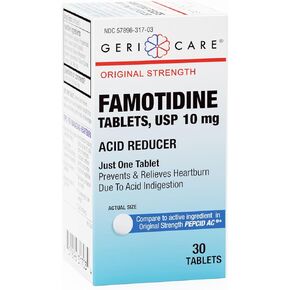 GRICARE قوة عادية Famotidine 10mg أقراص ، مخفض الحمض ، تخفيف حرقة ، ارتداد الحمض وعسر الهضم الحمضي ، 60 عدد (حزمة 1) in Kuwait