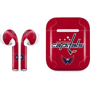 ملصق صوتي من Skinit متوافق مع Apple AirPods 2 - تصميم مرخص رسميًا من NHL Washington Capitals in Kuwait