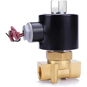3/8 Inch Normally Open Brass Solenoid Valve 24V 12V 220V 110V Water/Gas Solenoids Valves 1Pcs(G_240VAC_NBR-SEAL) in Saudi Arabia