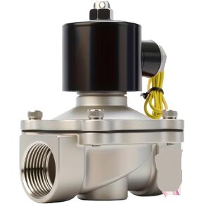 12 فولت 1/2 بوصة صمام الملف اللولبي الكهربائي 304 الفولاذ المقاوم للصدأ المياه الهواء NC اتصال الصناعية الصف التحكم الدائم للهواء المضغوط (DN25،12V) in Kuwait