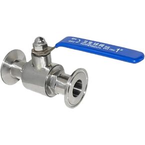 صمام كروي صحي YQBS ثلاثي المشبك سريع التوصيل 304 من الفولاذ المقاوم للصدأ لتخمير المنزل (19 مم - 50.5 حلقة) in Kuwait