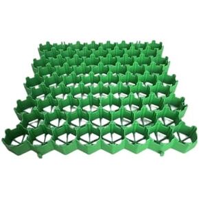 Plastic Gravel Driveway Grid Mats for Reinforcement, 4 Grids = 1m² (50x50cm Green, 4cm Height) - Durable Paving Slab Bases for Pathways & Driveways (Set of 8) in Kuwait