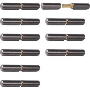Generic 10 Pcs Weldable Barrel Hinges for Swing Doors, Heavy Duty Metal Detachable Hinge, 2-1/4 in Weld On Door Hinges, Windows, Trailer Gates, Trailer Ramps in Saudi Arabia