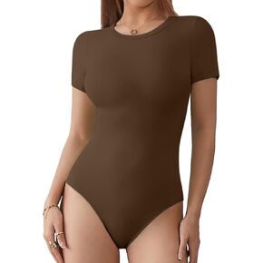 Athmile Tank Top Body Suits Women Sexy Crew Neck Racerback Halter مضلعة in Kuwait