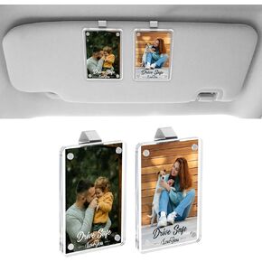 PIFOOG 2 Pack Car Visor Pictor Holders Clip Photo Photo Photo Frame Display Display Display Phames Frames for Cars Sun Visor Personalized Memorial for Mother Friend in Kuwait