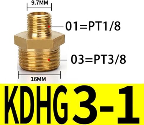 تركيب أنبوب نحاسي محول سريع التركيب ذكر الموضوع 1/8 "1/4" 3/8 "1/2" 3/4 "1" تركيب الأنابيب القياسية مقرنة تركيب الماء والهواء (KDH3-1) in Kuwait