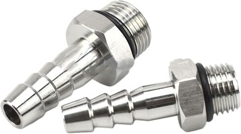 304 الفولاذ المقاوم للصدأ معبد تركيب غرامة سيارة سماكة PT1/8 1/4 3/8 سلك خارجي فوهة جلدية خرطوم المياه وموصل ماسورة زيت (304 BT8-03) in Kuwait