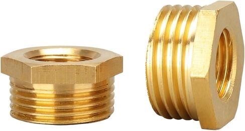 محول نحاسي مخفض جلبة سداسية جلبة ذكر إلى موصل سالب موصل زيت الوقود والماء والغاز 1/8 "1/4" 3/8 "1/2" 3/4" خيط الأنابيب القياسي (KBX6-10) in Kuwait