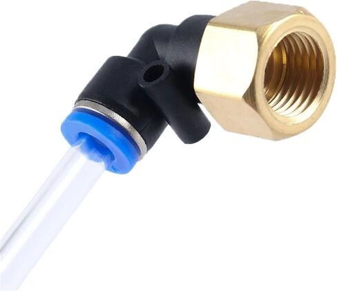 10 قطعة PLF6-01 6-02 الزاوية اليمنى لولبة داخلية الكوع التوصيل السريع خرطوم النايلون أنبوب الزاوية اليمنى الكوع تركيب هوائي سريع (10 قطعة PLF10-04) in Kuwait