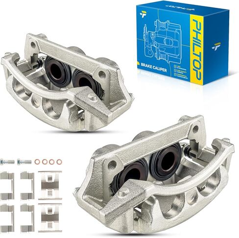 Philtop Brake Caliper الخلفية متوافقة مع 1999-2003 Ford F-150 ، 1997-2002 Ford Expedition ، 2004-2004 Ford F-150 Heritage ، 1998-2002 Lincoln Navigator ، 1997-1999 Ford F-250 ، 18-4678 ، 18-4679 in Kuwait