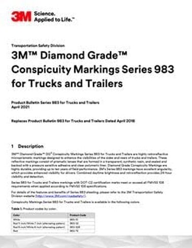 3M Diamond Grade 983-23 ES Red/White Reflective Tape - 2 in Width x 150 ft Length - 0.014 to 0.018 in Thick - 31031 [Price is per ROLL] in Saudi Arabia
