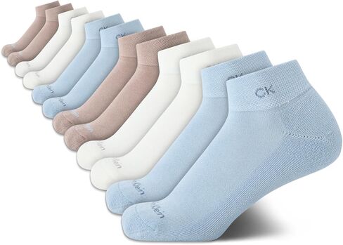 جوارب ربع ربع Calvin Klein للسيدات-الجوارب النشطة في الكاحل النشط للاستخدام الرياضي للسيدات (الأحجام 4-10) in Saudi Arabia
