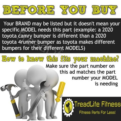 TreadLife Fitness Drive Belt - Compatible with Reebok Treadmills - Part Number 255858 - Comes with Free Treadmill Lube!! in Saudi Arabia