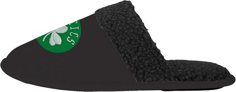 FOCO - Mens NBA Big Logo Team Color Suede Sherpa Scuff Slippers in Saudi Arabia