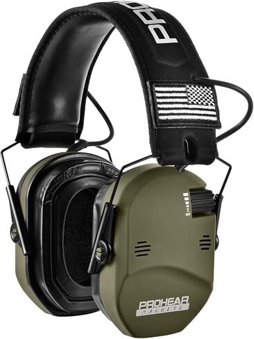 PROHEAR 022 Electronic Ear Protection for Shooting & Hunting - 29dB SNR Noise Reduction, 5X Sound Amplification, 4 Omnidirectional Microphones, HD Speakers - Gun Range Hearing Protection Muffs,Green in Saudi Arabia