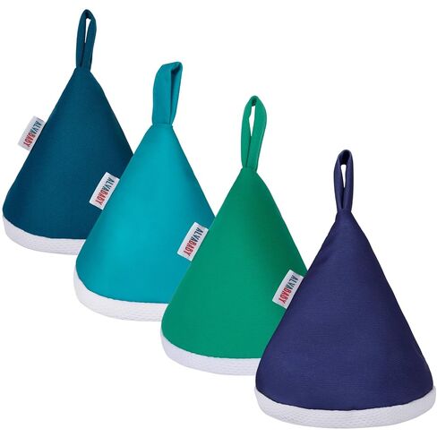 ALVABABY 4 Pcs Baby Boy Pee Covers, 3.5 * 4 In,Strong Water Absorption Pee Shield for Newborn Boy, 4-Layer Reusable Pee Cap, Diaper Changing Accessory for Baby Gift in Saudi Arabia