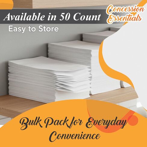 Concession Essentials White Paper Lunch Bags, 4lb Capacity, Holiday Cookie Bags, 50 Count Pack in Kuwait