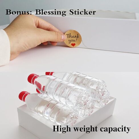 AONNLINN 20-Pack Auto-Pop Baking Boxes Large Size 12'' X8'' X2.5'' White Cookie Boxes with Window Ideal for Pies Desserts Chocolate Donuts Candy Muffins and Baked Goods Packaging in Saudi Arabia