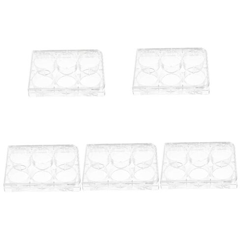 Luxshiny 5pcs 6-Well Cell Culture Plate Lab Equipment Tray Lid for Tissue Culture in Saudi Arabia