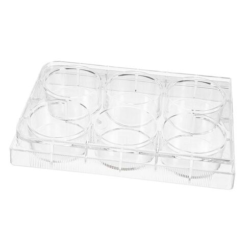 Luxshiny 5pcs 6-Well Cell Culture Plate Lab Equipment Tray Lid for Tissue Culture in Kuwait