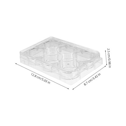 Luxshiny 5pcs 6-Well Cell Culture Plate Lab Equipment Tray Lid for Tissue Culture in Saudi Arabia