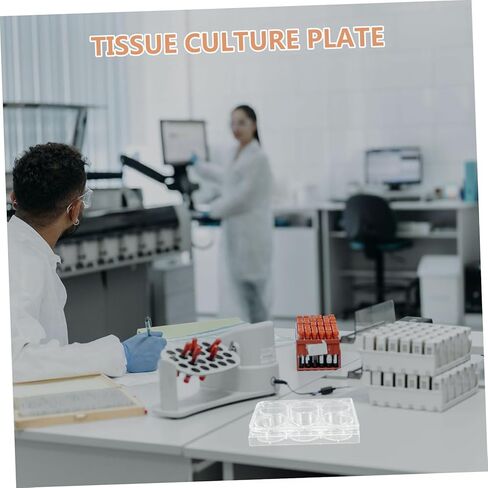 Luxshiny 5pcs 6-Well Cell Culture Plate Lab Equipment Tray Lid for Tissue Culture in Saudi Arabia