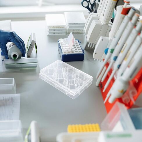 MUCKLILY 2pcs Tissue Culture Plate Cell Culture Tray for Laboratory Use Optimal Environment for Cell Growth and Testing in Saudi Arabia