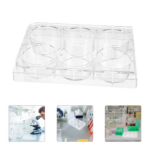 MUCKLILY 2pcs Tissue Culture Plate Cell Culture Tray for Laboratory Use Optimal Environment for Cell Growth and Testing in Saudi Arabia