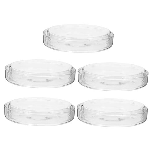 GANAZONO 5pcs Agar Culture Dishes Lid for Laboratory Use for Science Experiments and Cell Culture Reusable Petri Plates for Teaching and Research in Saudi Arabia