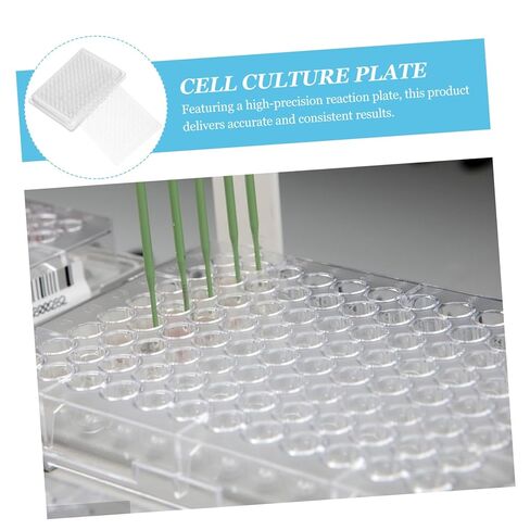 Holibanna 100pcs Reaction Plates Cell Culture Trays Laboratory Tissue Culture Plate Lab Equipment in Saudi Arabia