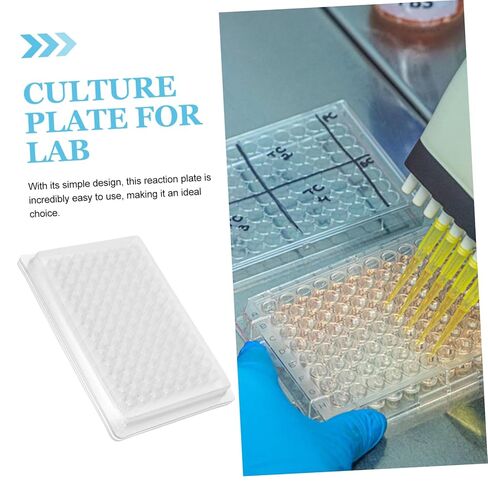 Holibanna 100pcs Reaction Plates Cell Culture Trays Laboratory Tissue Culture Plate Lab Equipment in Saudi Arabia