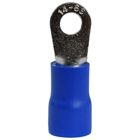 PAPUGA 250PCS 6 AWG 1/4" M6 Insulated Ring Crimp Connector 88A 600V CE for Electrical Terminals in Saudi Arabia