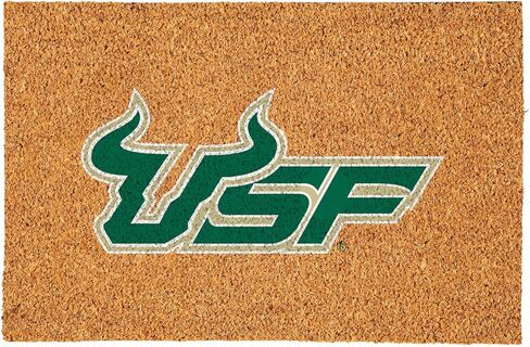Team Sports America NCAA University of South Florida Coir Doormat 36"x24", Official Full Color Team Logo, Extra Large Front Door Mat, Outdoor Indoor Entrance Rug, Non-Slip Welcome Mat for Porch Patio in Saudi Arabia