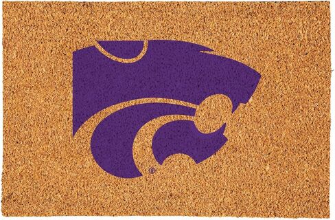 Team Sports America NCAA Kansas State University Coir Doormat 36"x24", Official Full Color Team Logo, Extra Large Front Door Mat, Outdoor Indoor Entrance Rug, Non-Slip Welcome Mat for Porch Patio in Saudi Arabia