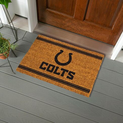 Team Sports America NFL Indianapolis Colts Coir Welcome Mat, 28 x 16 in Saudi Arabia