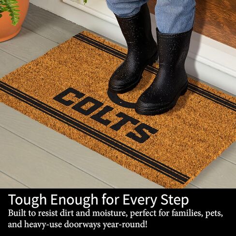 Team Sports America NFL Indianapolis Colts Coir Welcome Mat, 28 x 16 in Saudi Arabia