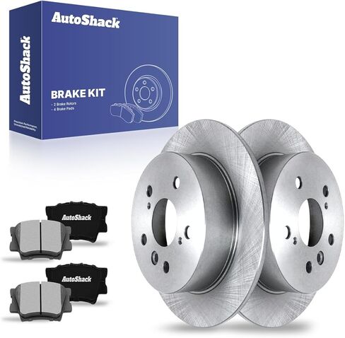 Autoshack Rear Brake Kit Replacement for 2007-2011 Toyota Camry 2008-2012 Avalon 2007-2012 Lexus ES350 2.4L 2.5L 3.5L V6 FWD Disc Brake Rotors with Ceramic Brake Pads 11.1" (280.6 mm) CBO414351212CCA in Saudi Arabia