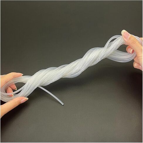 ID 0.3~4mm Transparent Silicone Capillary Tube Eco-Friendly Leak-Proof Suitable Coffee Machine Bar(3M_OD 4XID 1MM) in Saudi Arabia