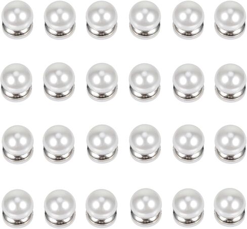 PHOGARY Bridal veil Wedding Veil Weights, Double Sided Artificial Magnetic Pearl Veil Weights, Bridal Outdoor Wedding Accessories,12 Pairs in Kuwait