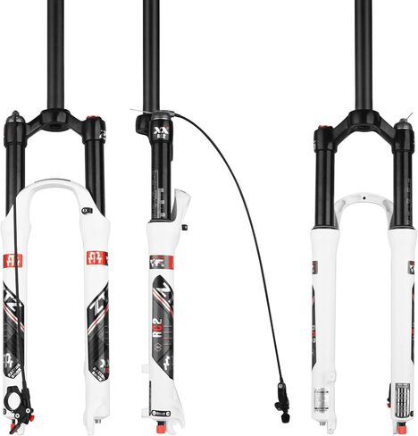 شوكة تعليق هوائية ZTZ MTB، تناسب الدراجة الجبلية 26/27.5/29 بوصة، سفر 120 مم، ضبط الارتداد، QR 9 مم، قفل يدوي/عن بعد، شوكة أمامية للدراجات الجبلية XC/AM، خفيفة للغاية in Kuwait