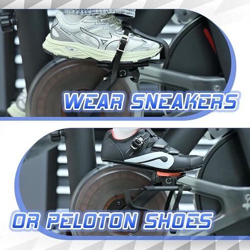 Bucklos Toe Cage for Peloton Bike + - Pedals,Convert Look Delta to Dual Function Pedal Ride with Sneakers or Peloton Shoes,Indoor Exercise Bike Accessories for Friends, Family, Spin Class in Saudi Arabia