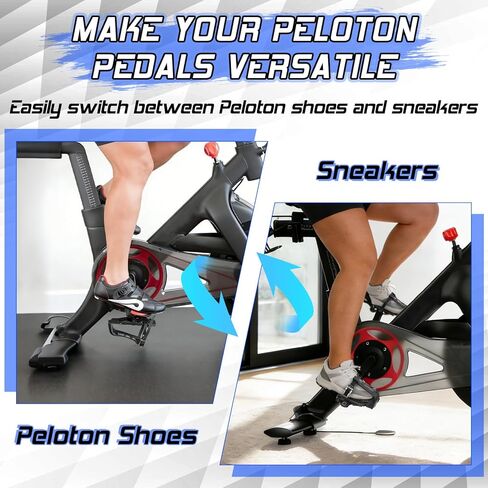 Bucklos Toe Cage for Peloton Bike + - Pedals,Convert Look Delta to Dual Function Pedal Ride with Sneakers or Peloton Shoes,Indoor Exercise Bike Accessories for Friends, Family, Spin Class in Saudi Arabia