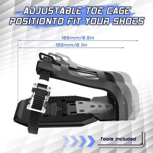 Bucklos Toe Cage for Peloton Bike + - Pedals,Convert Look Delta to Dual Function Pedal Ride with Sneakers or Peloton Shoes,Indoor Exercise Bike Accessories for Friends, Family, Spin Class in Saudi Arabia