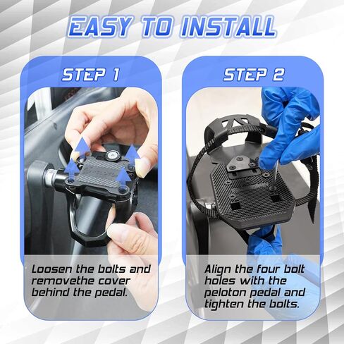 Bucklos Toe Cage for Peloton Bike + - Pedals,Convert Look Delta to Dual Function Pedal Ride with Sneakers or Peloton Shoes,Indoor Exercise Bike Accessories for Friends, Family, Spin Class in Saudi Arabia