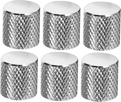 Abaodam 6pcs Guitar Knob Bass Tone Knob Metal Flat Guitar Replacement for Electric Bass in Kuwait