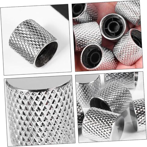 Abaodam 6pcs Guitar Knob Bass Tone Knob Metal Flat Guitar Replacement for Electric Bass in Kuwait